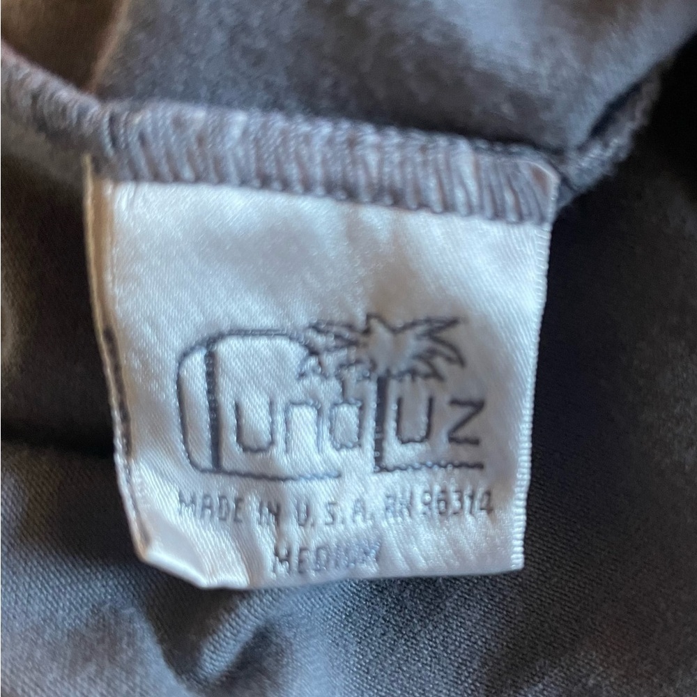 Luna Luz Belleza Dress Gray Gradient Lagenlook Off Shoulder Cotton M - Picture 9 of 10